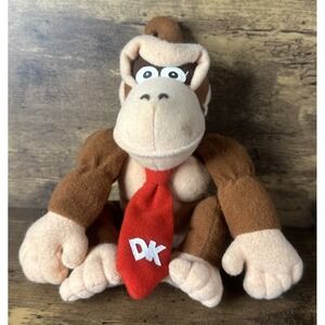 Vintage Nintendo Rare Donkey Kong Plush Bean Bag BDA N64 Collectibles 6"